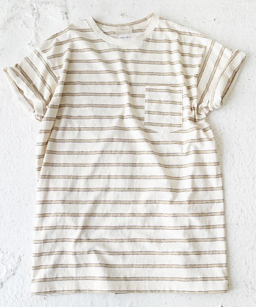 TODAYFUL(トゥデイフル)の「オーバーサイズボーダーTシャツ(Tシャツ/カットソー・レディース・ブルー/アイボリー/ボルドー・FREE)」の11枚目の写真
