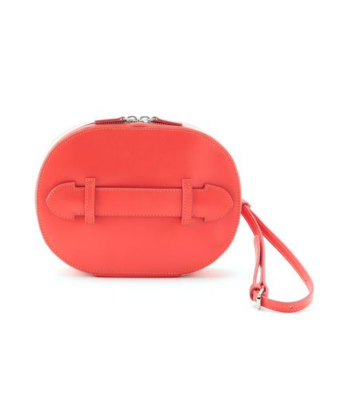 YAHKI(ヤーキ)の「【YAHKI】ROUND CLUTCH(クラッチバッグ・レディース・ブラック/ベージュ系その他/レッド・FREE)」の3枚目の写真