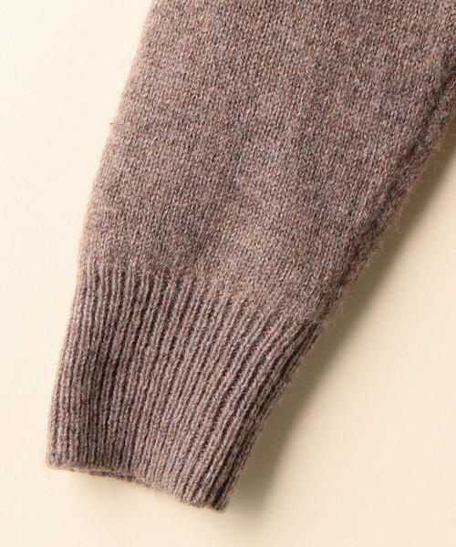 coen（コーエン）の「【手洗いできる】ラムウールクルーネックニット(ブラウン⇒WEB限定)（ニット/セーター・レディース・モカ/イエロー/ライトグレー/ブラウン/ピンク・FREE）」の11枚目の写真