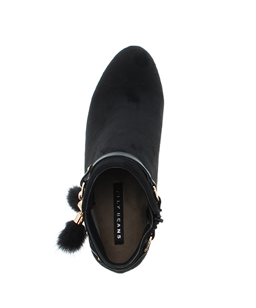 JELLY BEANS(ジェリービーンズ)の「2wayミンクファー金具ベルトブーツ(204-2291)JELLY BEANS(ジェリービーンズ)(ブーツ・レディース・ブラック/ブラック系その他/グレイッシュベージュ・LL/SS/S/M/L)」の7枚目の写真