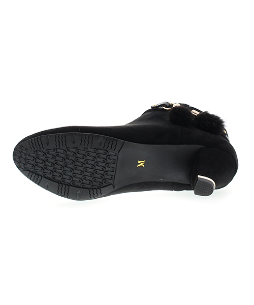 JELLY BEANS(ジェリービーンズ)の「2wayミンクファー金具ベルトブーツ(204-2291)JELLY BEANS(ジェリービーンズ)(ブーツ・レディース・ブラック/ブラック系その他/グレイッシュベージュ・LL/SS/S/M/L)」の8枚目の写真