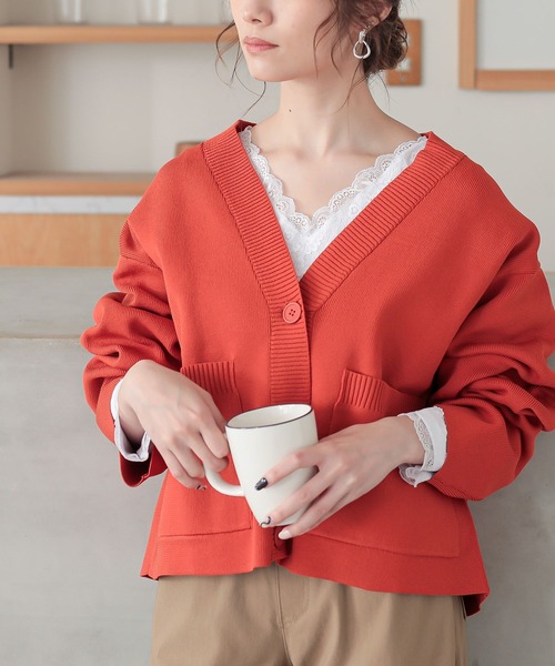 osharewalker（オシャレウォーカー）の「『2wayデザインレースロンT』（Tシャツ/カットソー・レディース・ネイビー/グリーン/プラム/オフホワイト/グレー系その他/ブラック/モカ/ライトブルー・LARGE/X-LARGE/MEDIUM）」の11枚目の写真