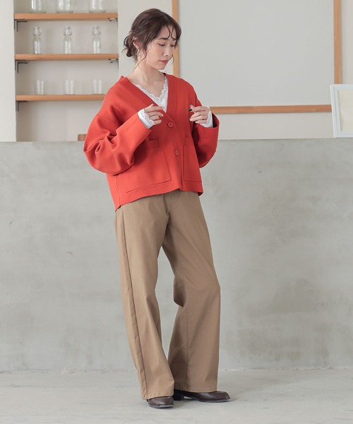 osharewalker（オシャレウォーカー）の「『2wayデザインレースロンT』（Tシャツ/カットソー・レディース・ネイビー/グリーン/プラム/オフホワイト/グレー系その他/ブラック/モカ/ライトブルー・LARGE/X-LARGE/MEDIUM）」の12枚目の写真