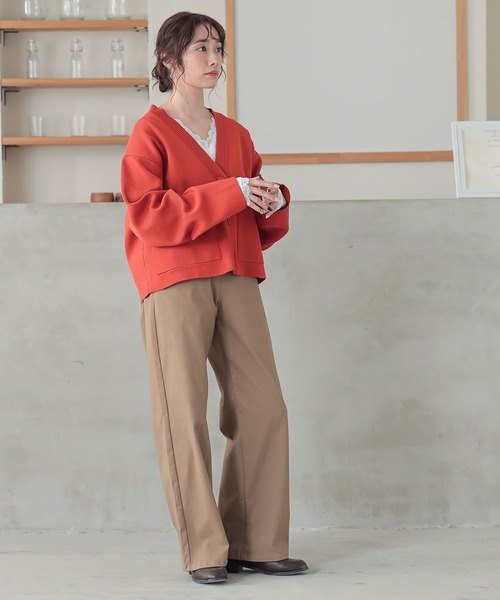 osharewalker（オシャレウォーカー）の「『2wayデザインレースロンT』（Tシャツ/カットソー・レディース・ネイビー/グリーン/プラム/オフホワイト/グレー系その他/ブラック/モカ/ライトブルー・LARGE/X-LARGE/MEDIUM）」の13枚目の写真