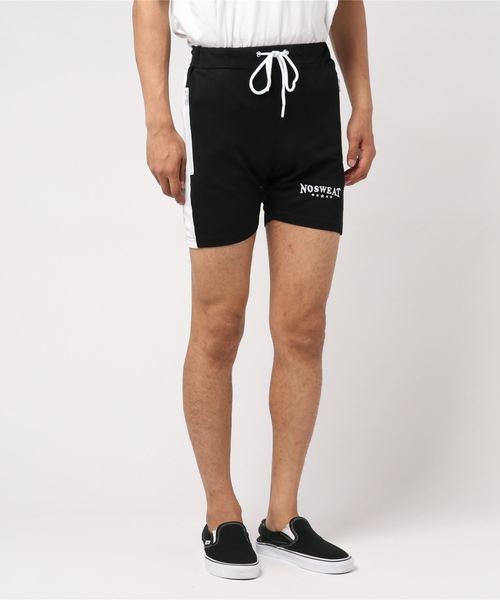 No sweat(ノースウェット)の「【no sweat】ライン入り ショート パンツ(その他パンツ・メンズ・ブラック/ネイビー/グレー・S/M)」の2枚目の写真
