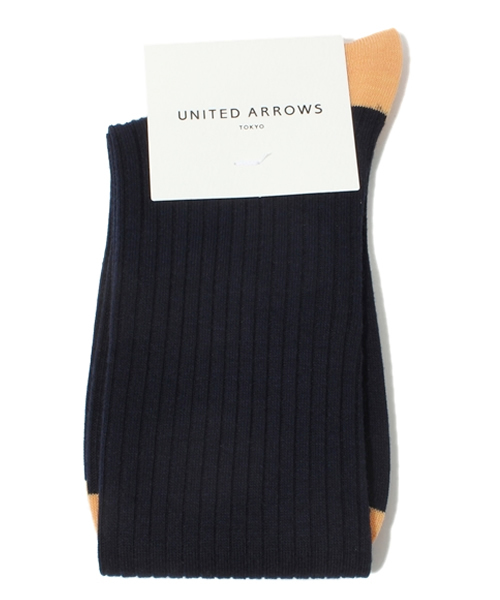UNITED ARROWS（ユナイテッドアローズ）の「UAW W/RIB 2TNクルー◆◆◆（ソックス/靴下・レディース・オフホワイト/ブラック/ダークグレー/ベージュ/レッド/ネイビー・フリー）」の5枚目の写真