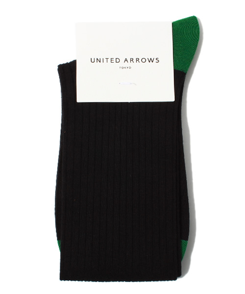 UNITED ARROWS（ユナイテッドアローズ）の「UAW W/RIB 2TNクルー◆◆◆（ソックス/靴下・レディース・オフホワイト/ブラック/ダークグレー/ベージュ/レッド/ネイビー・フリー）」の3枚目の写真