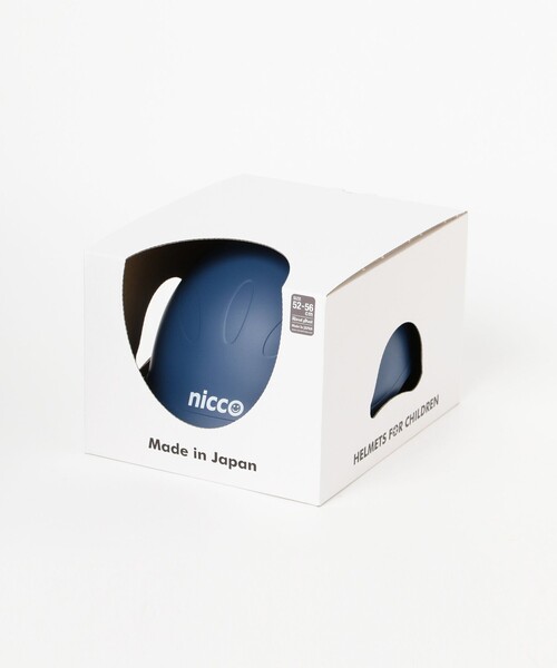 こども ビームス（コドモビームス）の「【別注】nicco / キッズ ヘルメット L（52～56cm）（スポーツグッズ・キッズ・ホワイト/ブラック/インディゴブルー・ONE SIZE）」の4枚目の写真