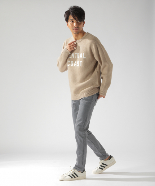 BAYFLOW（ベイフロー）の「キモウブークレロゴプルオーバー（ニット/セーター・メンズ・ネイビー/ベージュ/オフホワイト/オレンジ・LARGE/MEDIUM/SMALL）」の7枚目の写真