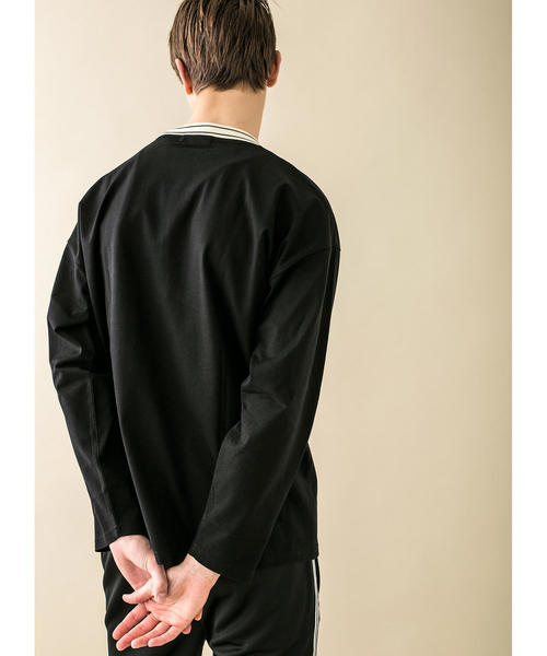 MONKEY TIME(モンキータイム)の「<monkey time> SIL/TJK LINE MOCKNECK LONG SLEEVE/Tシャツ(Tシャツ/カットソー・メンズ・ブラック/ブラウン・M/S/L)」の6枚目の写真