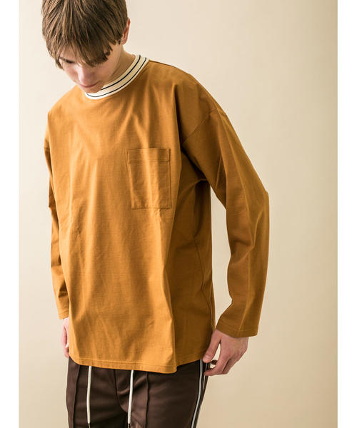 MONKEY TIME(モンキータイム)の「<monkey time> SIL/TJK LINE MOCKNECK LONG SLEEVE/Tシャツ(Tシャツ/カットソー・メンズ・ブラック/ブラウン・M/S/L)」の8枚目の写真