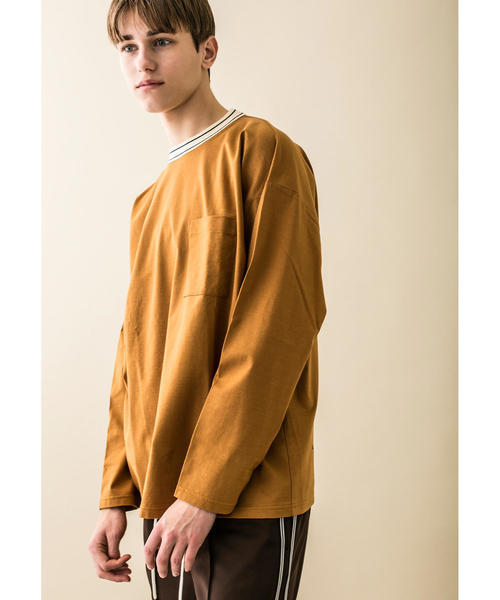 MONKEY TIME(モンキータイム)の「<monkey time> SIL/TJK LINE MOCKNECK LONG SLEEVE/Tシャツ(Tシャツ/カットソー・メンズ・ブラック/ブラウン・M/S/L)」の9枚目の写真