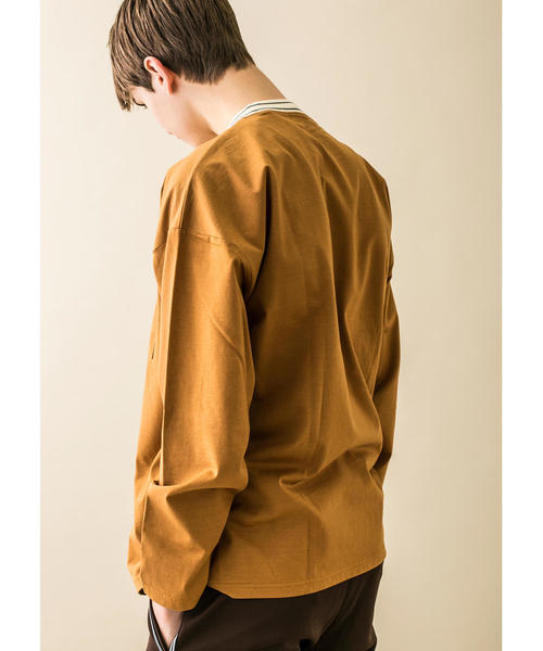 MONKEY TIME(モンキータイム)の「<monkey time> SIL/TJK LINE MOCKNECK LONG SLEEVE/Tシャツ(Tシャツ/カットソー・メンズ・ブラック/ブラウン・M/S/L)」の11枚目の写真