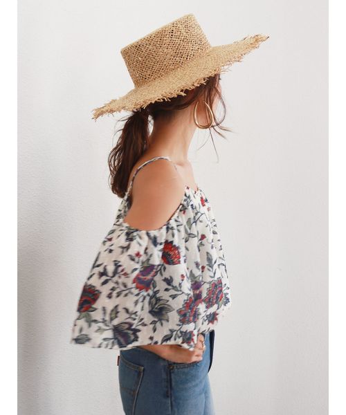 Ungrid（アングリッド）の「エスニックフラワーオフショルブラウス（シャツ/ブラウス・レディース・オフホワイト/イエロー・FREE）」の7枚目の写真