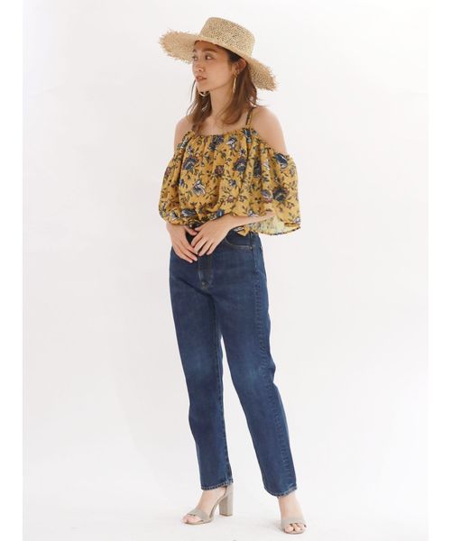 Ungrid（アングリッド）の「エスニックフラワーオフショルブラウス（シャツ/ブラウス・レディース・オフホワイト/イエロー・FREE）」の9枚目の写真