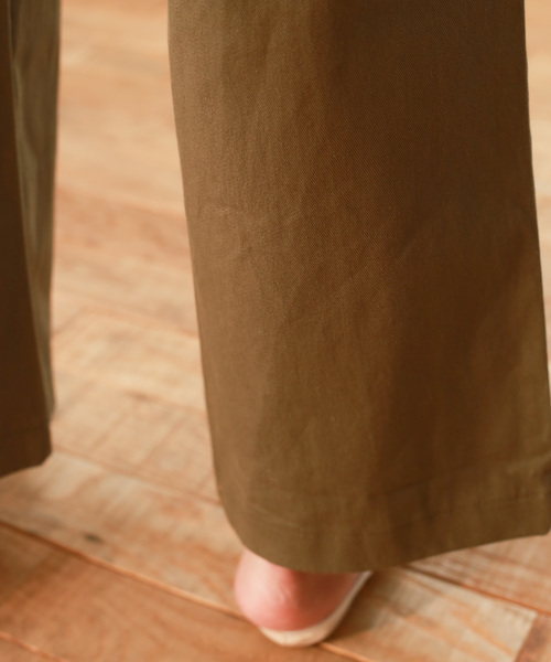 Auntie Rosa(アンティローザ)の「【Auntie Rosa】タックコットンパンツ(デニムパンツ・レディース・ホワイト/カーキ・FREE)」の19枚目の写真