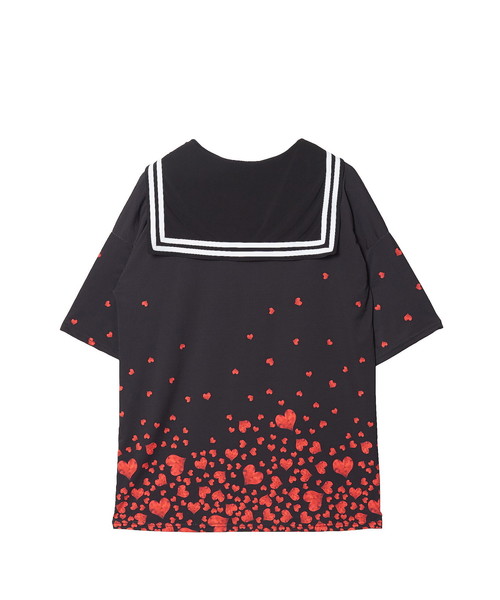 ankoROCK（アンコロック）の「バラバラハートラインセーラーＴシャツ -メガビッグ-（Tシャツ/カットソー・メンズ・A・ONE SIZE）」の7枚目の写真