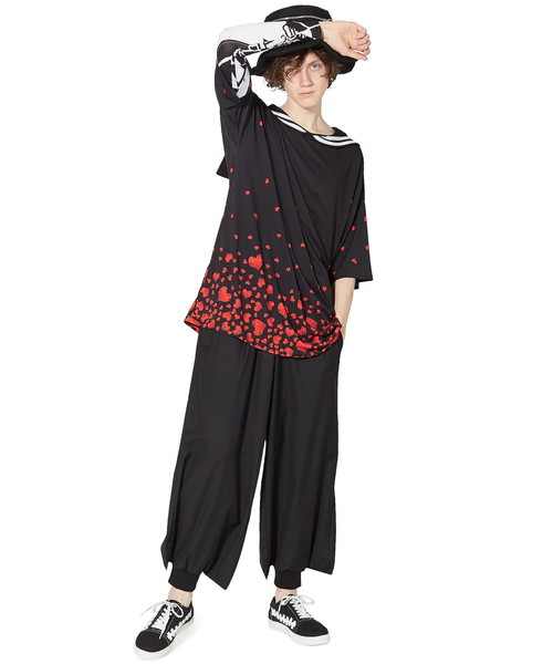 ankoROCK（アンコロック）の「バラバラハートラインセーラーＴシャツ -メガビッグ-（Tシャツ/カットソー・メンズ・A・ONE SIZE）」の14枚目の写真