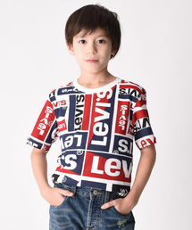 Levi's | リーバイス(R)キッズ バットウィング総柄ロゴTシャツ(身長130-150cm)(Tシャツ/カットソー)
