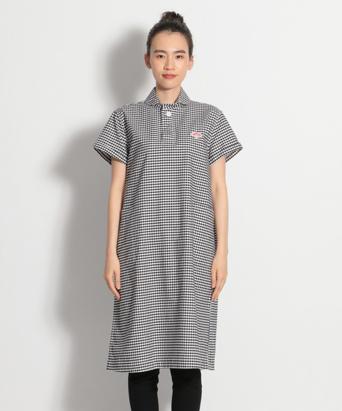 セール Danton ダントン ワンピース 別注ギンガムシャツワンピース ワンピース Danton ダントン のファッション