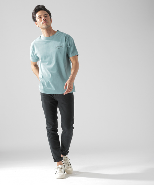 BAYFLOW（ベイフロー）の「ピグメントロゴ S/S ＴEE（Tシャツ/カットソー・メンズ・ピンク/サックスブルー/ベージュ/ホワイト・MEDIUM/SMALL/LARGE）」の8枚目の写真