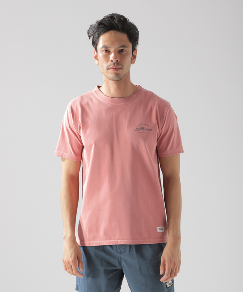 BAYFLOW（ベイフロー）の「ピグメントロゴ S/S ＴEE（Tシャツ/カットソー・メンズ・ピンク/サックスブルー/ベージュ/ホワイト・MEDIUM/SMALL/LARGE）」の10枚目の写真