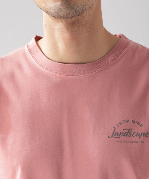 BAYFLOW（ベイフロー）の「ピグメントロゴ S/S ＴEE（Tシャツ/カットソー・メンズ・ピンク/サックスブルー/ベージュ/ホワイト・MEDIUM/SMALL/LARGE）」の13枚目の写真