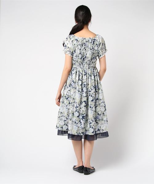 axes femme（アクシーズファム）の「花柄プリントワンピース