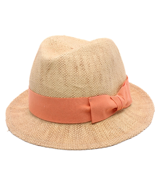 ROSE BUD(ローズバッド)の「(FERRUCCIO VECCHI) 342380/ 1990 PANAMA HAT(ハット・レディース・ナチュラル/グレー/ブルー/ベージュ・ONE SIZE)」の1枚目の写真