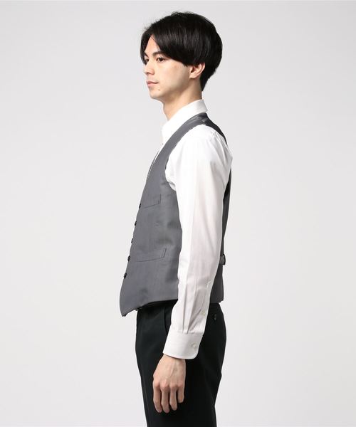 THE SUIT COMPANY(ザ・スーツカンパニー)の「<FORMAL>ヘリンボーン×ハウンドトゥース リバーシブルジレ(ベスト・メンズ・グレー・LL/S/SS/M/L)」の8枚目の写真