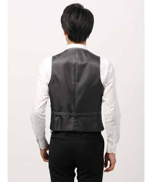 THE SUIT COMPANY(ザ・スーツカンパニー)の「<FORMAL>ヘリンボーン×ハウンドトゥース リバーシブルジレ(ベスト・メンズ・グレー・LL/S/SS/M/L)」の2枚目の写真