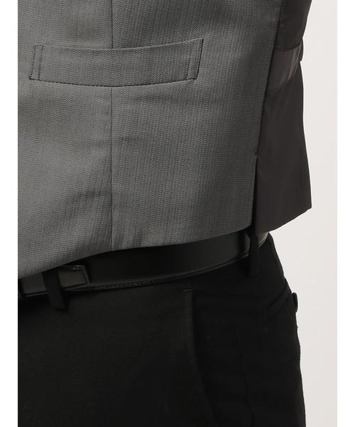 THE SUIT COMPANY(ザ・スーツカンパニー)の「<FORMAL>ヘリンボーン×ハウンドトゥース リバーシブルジレ(ベスト・メンズ・グレー・LL/S/SS/M/L)」の5枚目の写真