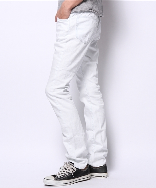 goa（ゴア）の「10ozブリーチデニムスキニーパンツ（デニムパンツ・メンズ・グレー系その他/ブルー系その他・1/2）」の3枚目の写真