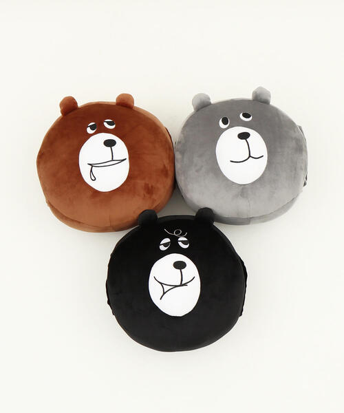 coen（コーエン）の「【WEB限定】コーエンベアもふもふピローハンドインクッション（クッション/クッションカバー・レディース・ブラック/グレー/ブラウン・FREE）」の4枚目の写真