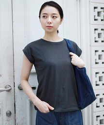 Ray BEAMS | Ray BEAMS / ロールアップスリーブ コットン Tシャツ(Tシャツ/カットソー)