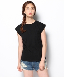 Ray BEAMS | Ray BEAMS / ロールアップスリーブ コットン Tシャツ(Tシャツ/カットソー)