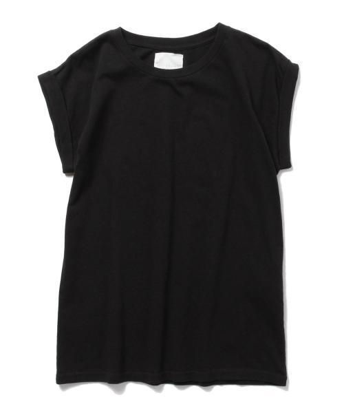 Ray BEAMS（レイビームス）の「Ray BEAMS / ロールアップスリーブ コットン Tシャツ（Tシャツ/カットソー・レディース・ホワイト/シルバー/チャコールグレー/ブラック・ONE SIZE）」の7枚目の写真