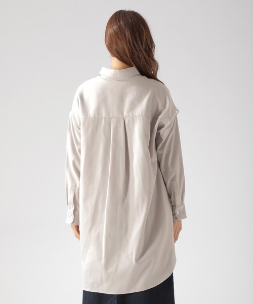 BAYFLOW(ベイフロー)の「ウラキモウロングシャツ(シャツ/ブラウス・レディース・ブラック/ネイビー/グレー/オフホワイト・SMALL/MEDIUM)」の13枚目の写真