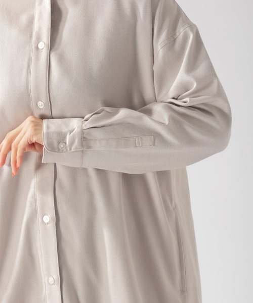 BAYFLOW(ベイフロー)の「ウラキモウロングシャツ(シャツ/ブラウス・レディース・ブラック/ネイビー/グレー/オフホワイト・SMALL/MEDIUM)」の15枚目の写真