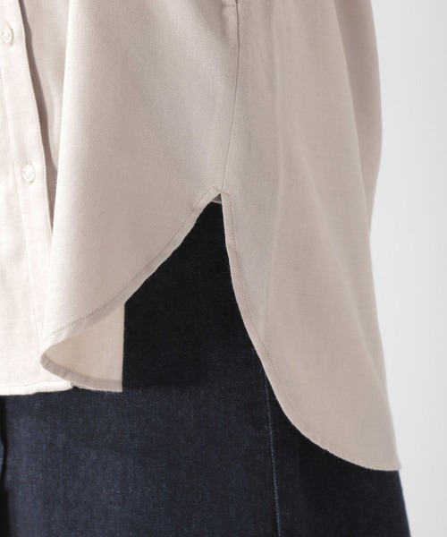 BAYFLOW(ベイフロー)の「ウラキモウロングシャツ(シャツ/ブラウス・レディース・ブラック/ネイビー/グレー/オフホワイト・SMALL/MEDIUM)」の17枚目の写真