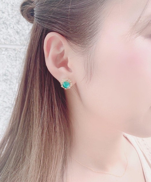 Mignonjour ビジューピアス ピアス 両耳用 Mignonjour ミニョンジュール のファッション通販 Zozotown