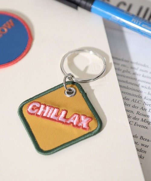 BAYFLOW（ベイフロー）の「BF／ワッペンキーホルダー（キーホルダー・レディース・ネイビー/イエロー/ナチュラル/ホワイト/マスタード・0）」の5枚目の写真