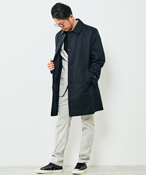 WEB限定]バルカラースプリングコート（ステンカラーコート）｜MEN'S