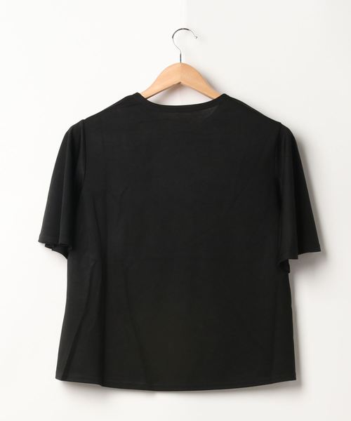 coca(coca)(コカ)の「シンプルフレアTシャツ(Tシャツ/カットソー・レディース・ブラック・ONE SIZE)」の9枚目の写真
