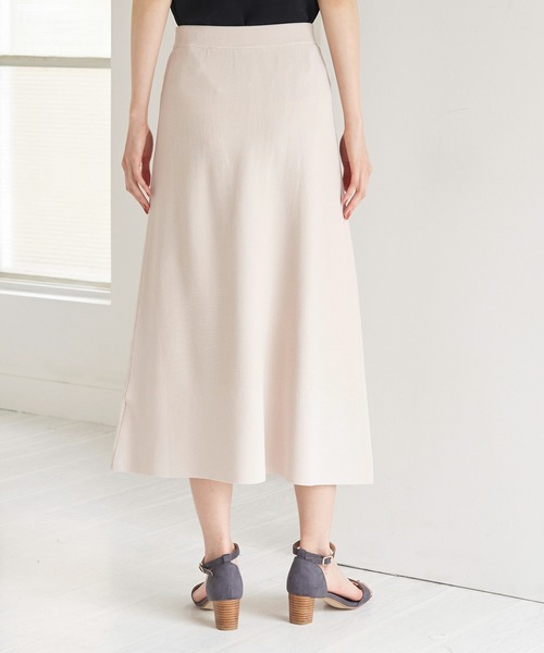 総針スカート 総針 ニット フレアスカート ( セットアップ 可）