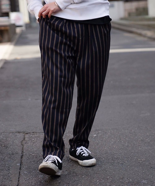 Blue Standard (ブルースタンダード)の「【BLUE STANDARD】シェフパンツ/バギーパンツ/イージーパンツ/ビッグシルエットパンツ/ツイル/ワイドシルエット(その他パンツ・メンズ・ブラウン/ネイビー/ブラック/ベージュ/グレー・LARGE/X-LARGE/MEDIUM)」の5枚目の写真