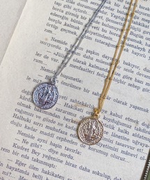 CLEA | Maria スタッドチェーン コイン ネックレス(ネックレス)