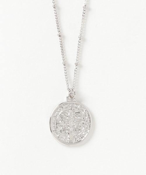 CLEA（クレア）の「Maria スタッドチェーン コイン ネックレス（ネックレス・レディース・シルバー/ゴールド・FREE）」の5枚目の写真