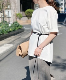 ADAM ET ROPE' | ベルトつき2WAYラップTEE(Tシャツ/カットソー)