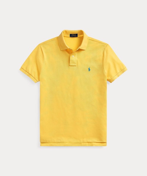 POLO RALPH LAUREN(ポロ ラルフ ローレン)の「アイコニック メッシュ ポロシャツ(ポロシャツ・メンズ・イエロー・SMALL/MEDIUM/LARGE/X-SMALL/XX-LARGE/X-LARGE)」の2枚目の写真